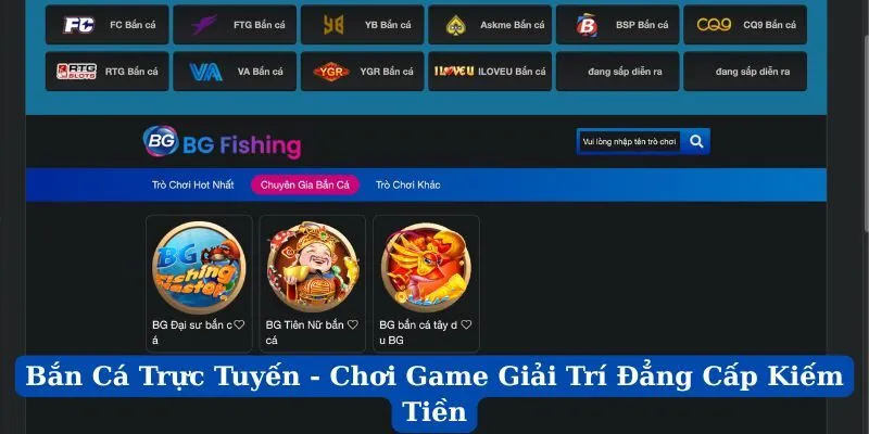 Bắn Cá Trực Tuyến - Chơi Game Giải Trí Đẳng Cấp Kiếm Tiền