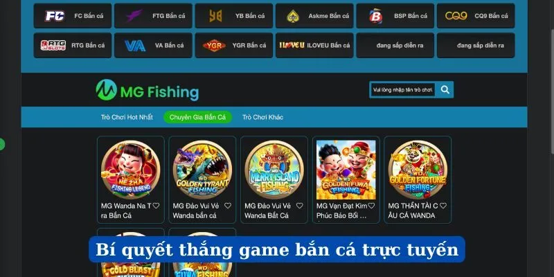 Bí quyết thắng game bắn cá trực tuyến