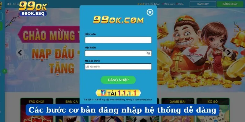 Các bước cơ bản đăng nhập hệ thống dễ dàng