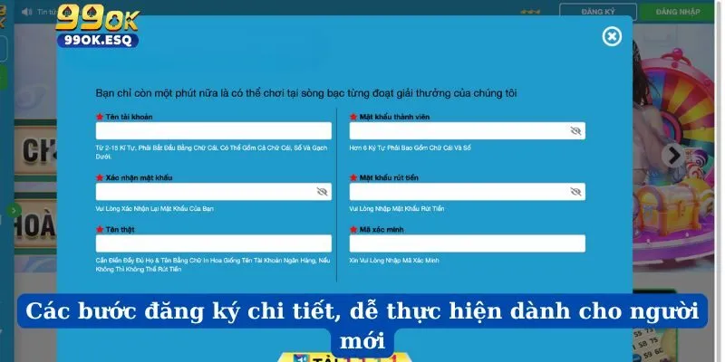 Các bước đăng ký chi tiết, dễ thực hiện dành cho người mới