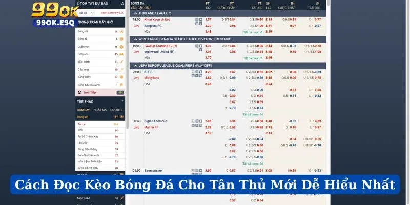 Cách Đọc Kèo Bóng Đá Cho Tân Thủ Mới Dễ Hiểu Nhất