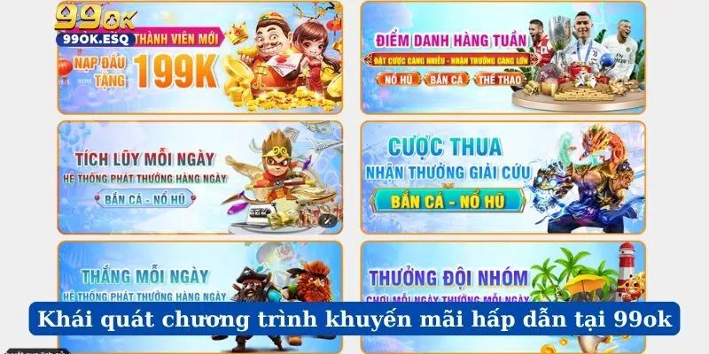 Khái quát chương trình khuyến mãi hấp dẫn tại 99ok